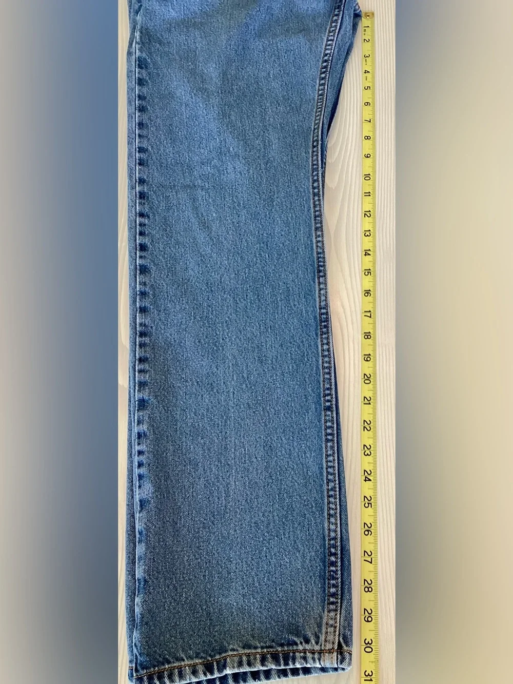 Levi’s 505 Men’s Jeans 32 X 32 Red Tab Regular Fit Straight Leg Medium Wash Blue